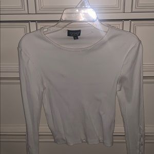 Topshop white crop top